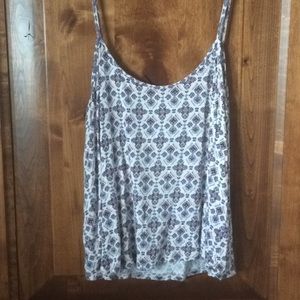 Pink, patterned tank.